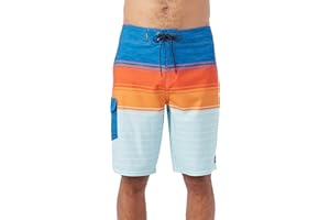 O'NEILL Men's 21 Inch Hyperfreak Divergent Boardshorts - Quick Dry Swim Trunks for Men with Fixed Waist and Quick Dry Fabric