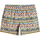 maamgic Mens Swim Trunks 5" Quick Dry Beach Shorts Bathing Suits with Mesh Lining Pockets