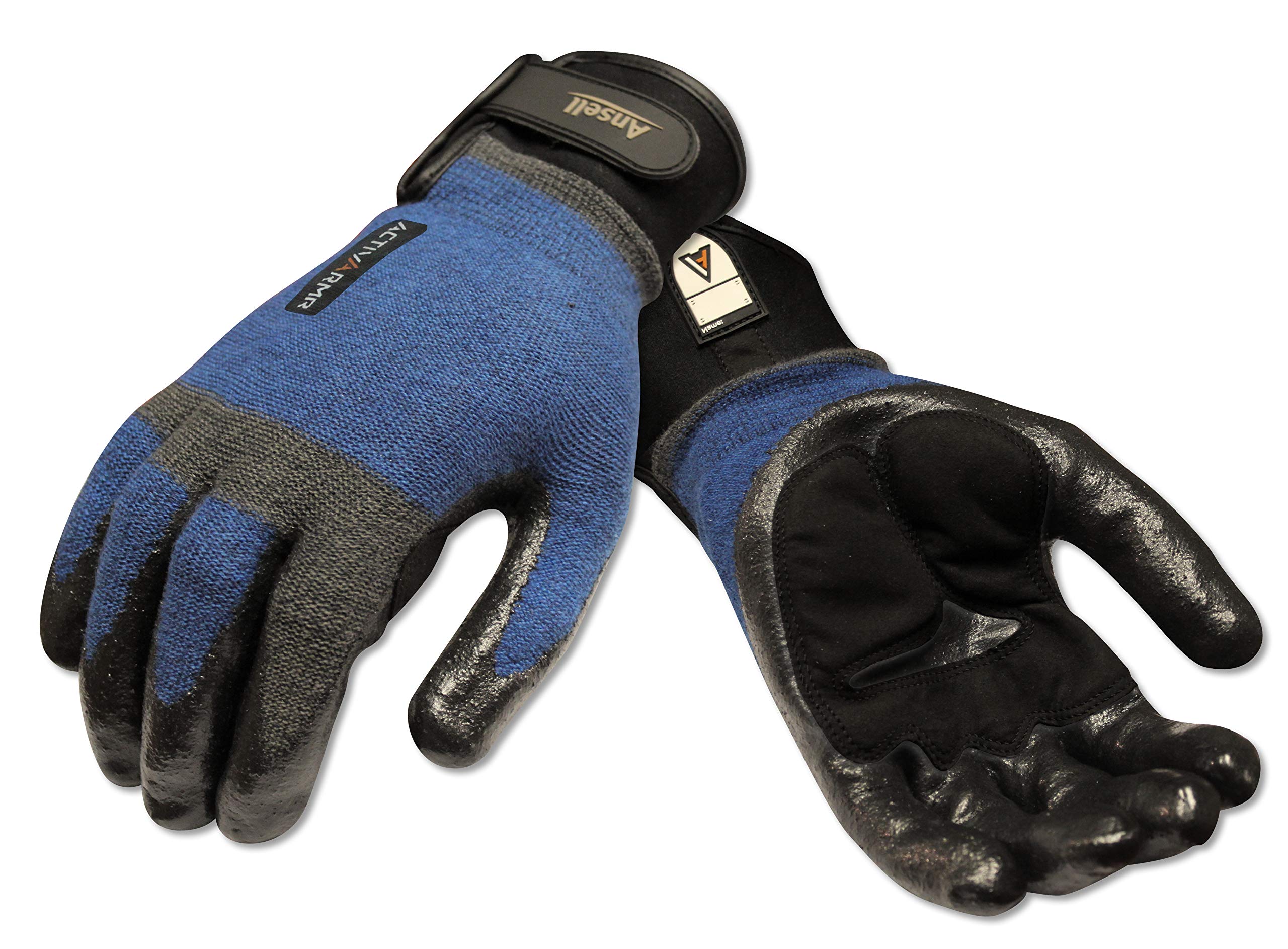 Ansell ActivArmr 97-003 Multi-purpose Gloves, Mechanical Protection, Blue, Size 9 (1 Pair)