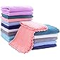 16 Pack Baby Washcloths - Luxury Multicolor Coral Fleece - Extra Absorbent and Soft Wash Clothes for Newborns, Infants…