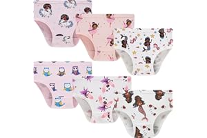 KikizYe Little Girls 100% Cotton Underwear Soft Breathable Briefs