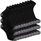 BOSSUN 30 Pairs Mens Ankle Socks - Thin Breathable Athletic Casual Quarter Sock For Men 9-12 Bulk Pack