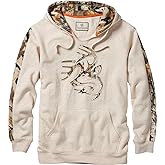 Legendary Whitetails Men’s Camo Hoodie Midweight V-Neck Design Pullover Sweatshirt