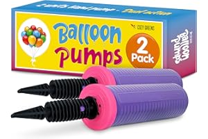 Balloon Pump Hand Held, Inflator Air Pump for Balloons - 2Way Dual Action, 2Pack: Friends can Help - Easy to Use, 100% Lifeti