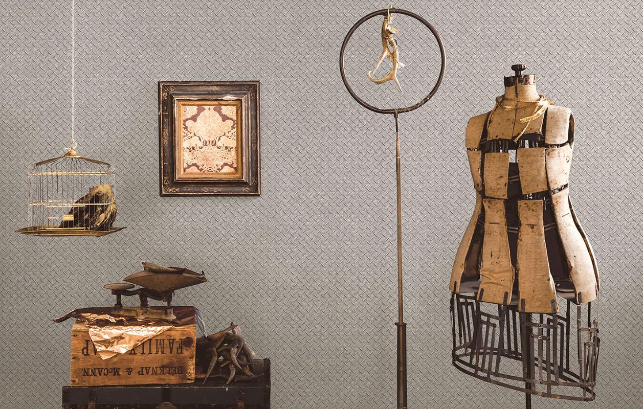 Galerie G45176 Steampunk Wallpaper, Silver, Full roll (10M x 53 cm) - Image 3