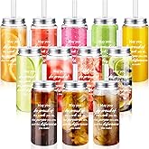 Yetene12 Pcs Teacher Appreciation Gifts Bulk 14 oz Inspirational Plastic Cup with Lid Straw Employee Appreciation Gifts Tumbler for Men Women Coworker(Being Proud)