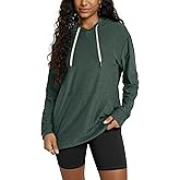 ODODOS Women's Oversized Hoodie - Ultra Soft odSTRATUM Tech Pullover UPF 50+ Long Sleeve Tops with Kangaroo Pocket