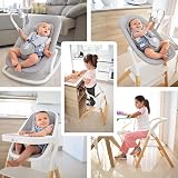 Twinly Alaia Baby 5-in-1 High Chair White Beech Wood Newborn Bouncer view 7