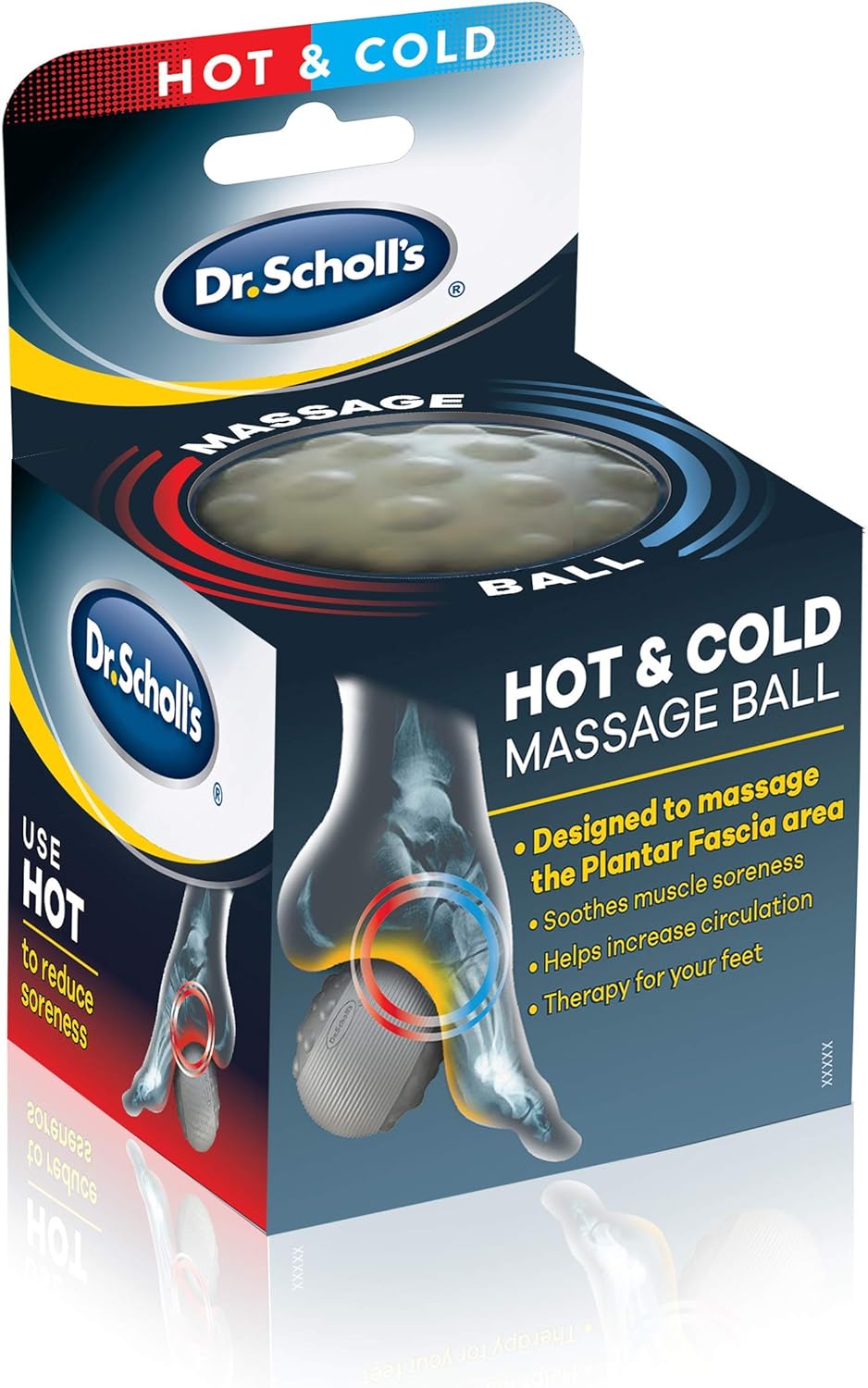 Dr. Scholl's PLANTAR FASCIITIS Massage Ball, Hot & Cold Therapy: Health & Personal Care