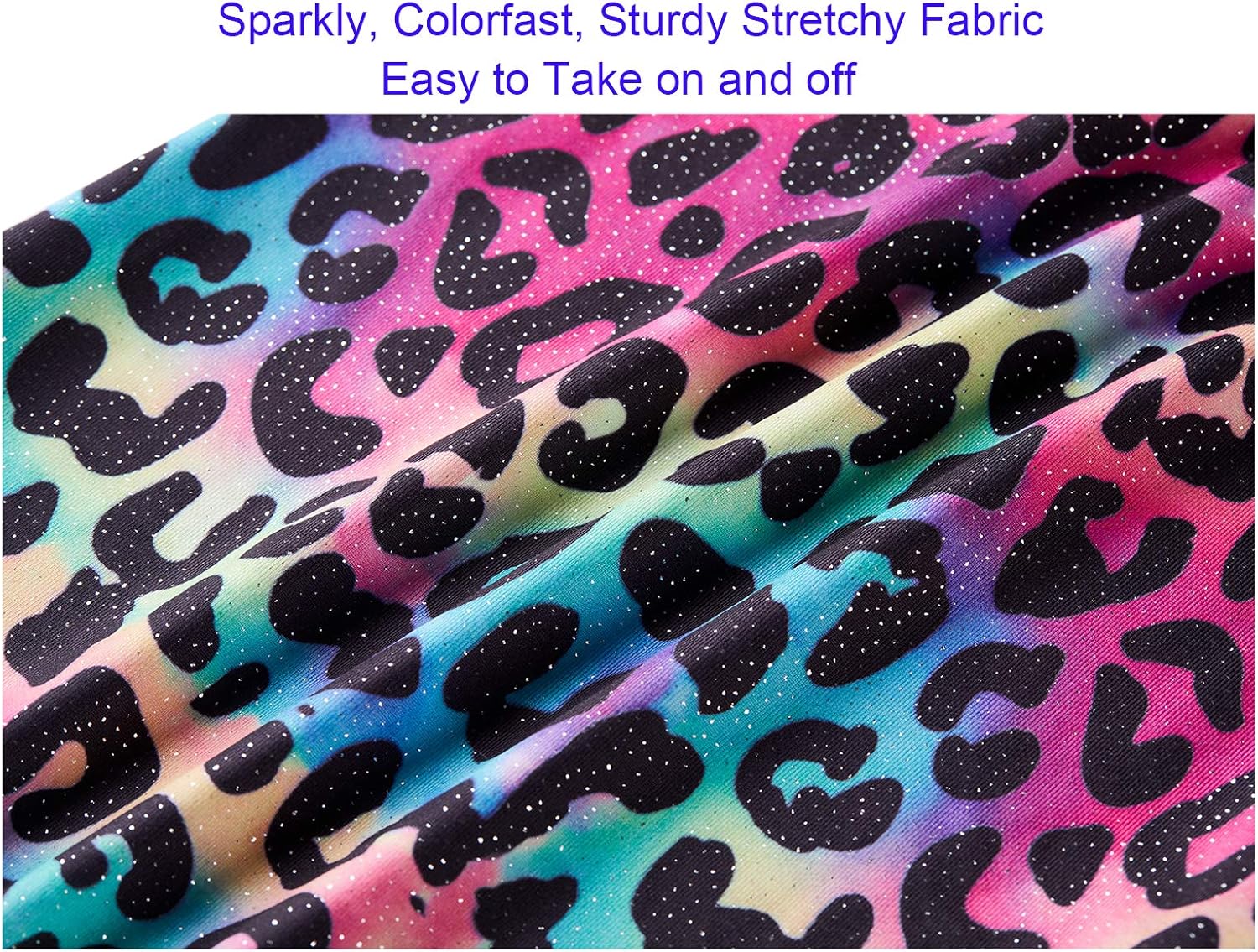 Domusgo Girls Gymnastics Shorts, Sparkle Tumbling Bottoms Kids Cheer Short for Dancewear Jazz, Hip hop, Practice, Exercise: Clothing