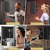 TONOR Isolation Shield Pack with Tripod Stand and Pop Filter for Mics view 8