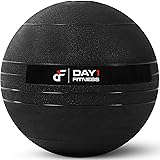 Day 1 Fitness Weighted Slam Ball - 9 Weight, 3 Color and Bundle Options - No Bounce Medicine Ball - Gym Equipment Accessories