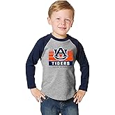 Little King NCAA Toddler Long Sleeve Raglan T Shirt-Team Logo-Team Colors (2T 3T 4T)