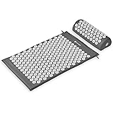 Gaiam Acupressure Mat and Pillow Set, Acupuncture Style Massage Mat & Pillow, Relief for Sciatic Nerve, Muscle Tension, Fibro