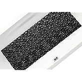 Mantto Extra Long Pebble Bath Tub Shower Mat 34.2 x 15.7, Bathmat Non-Slip with Suction Cups, Machine Washable, Bathroom Mats, Smooth/Non-Textured Surface Only (34.2" x 15.7", Black)