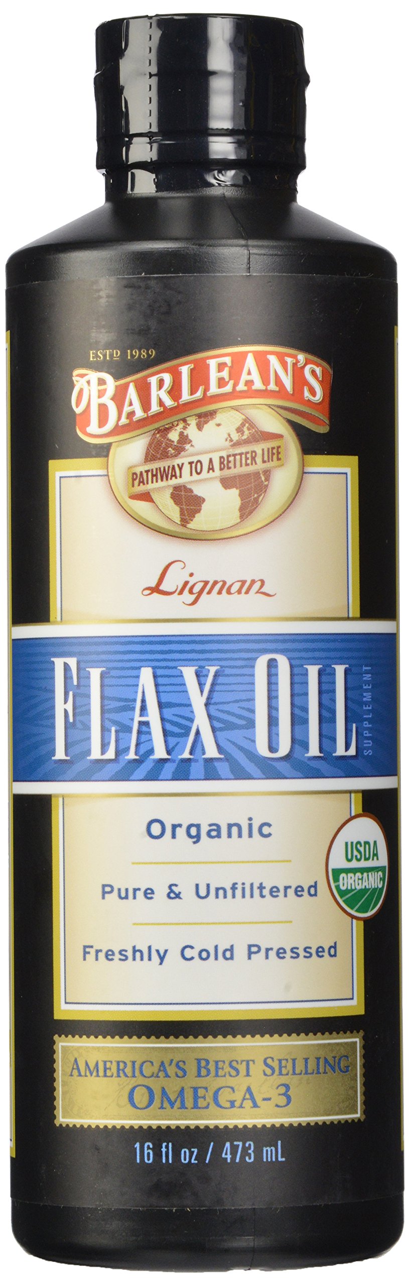 Barlean’s Organic Lignan Flax Oil, 32oz Health & Personal