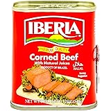 Iberia Corned Beef, 12 oz, Premium Quality Corned Beef With Natural Juices, Halal