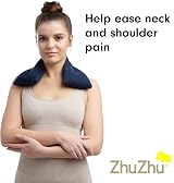 Zhu-Zhu Unscented Body Wrap Wheat Bags Microwavable Navy Fleece Heat Pad view 7