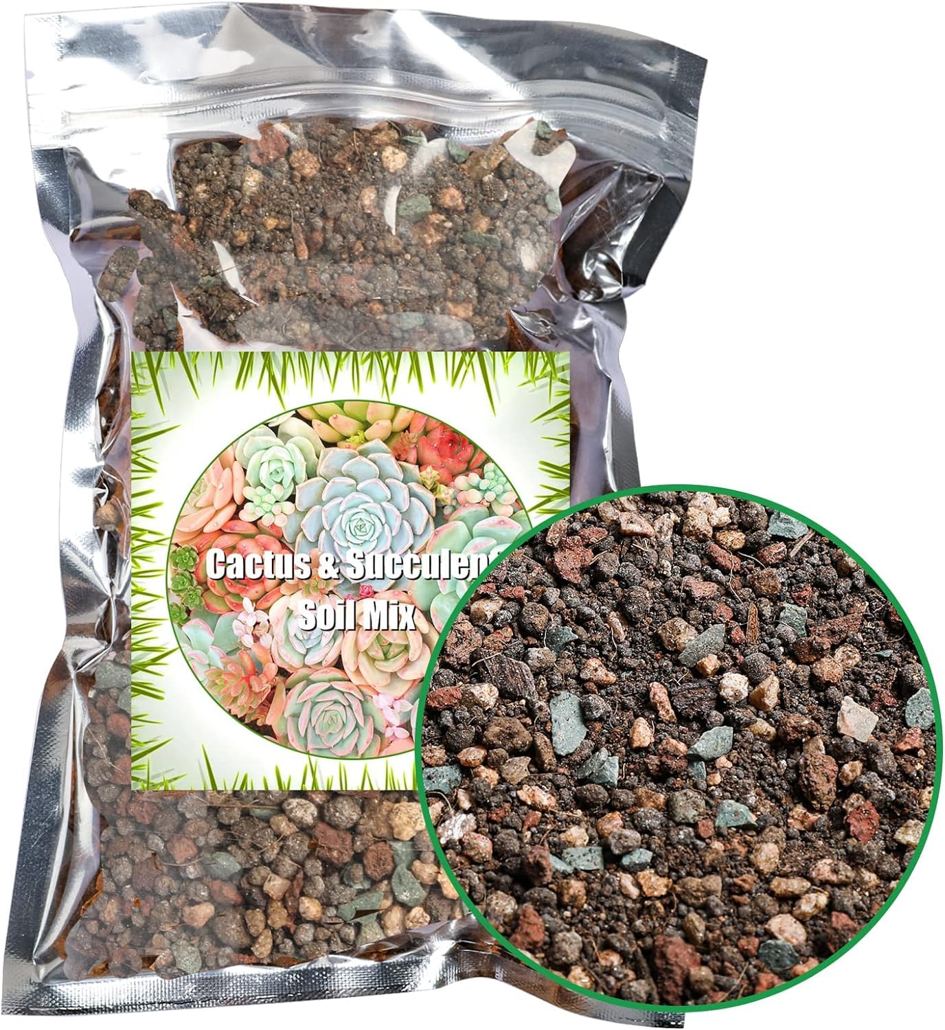 Succulent and Cactus Soil Potting Mix 1000g, Bonsai Soil Mix Ready to Use, Fast Draining with Added Nutrients