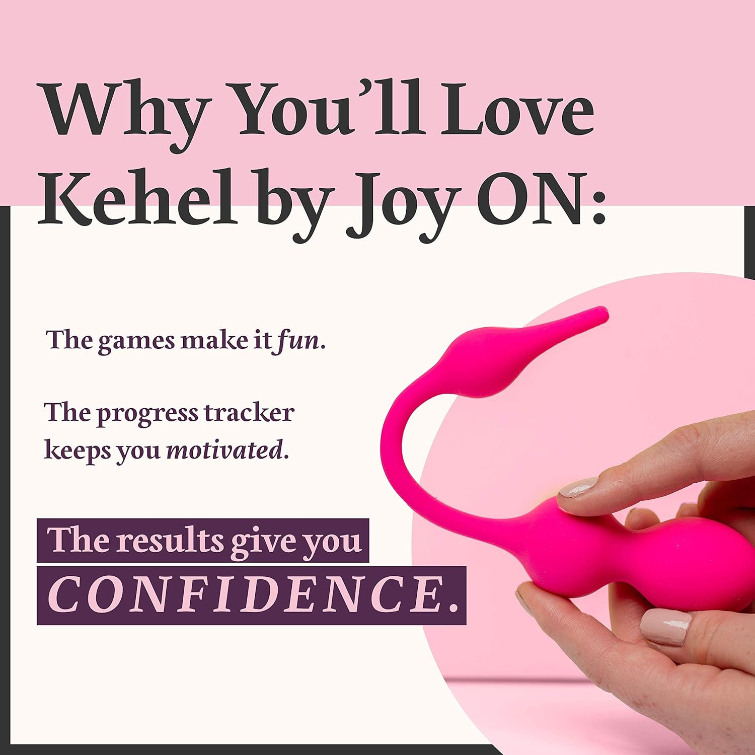 Joy ON Kegel Exerciser with App - Doctor Recommended Kegel Balls for Tightening & Pelvic Floor Exercise - Effective for Beginners & Advanced Strengthening…: Health & Personal Care