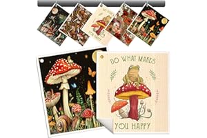 Miss Adola Swedish Dishcloths for Kitchen - 5 Pack Reusable Dish Cloths for Washing Dishes Absorbent Cute Funny Kitchen Towels Cleaning Sponge, Mushroom Frog