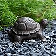WEMPOLU Turtle Key Hider, Hide a Key Outdoor Garden Decorative, Hidden Key Rock Holder for Outside, Brown