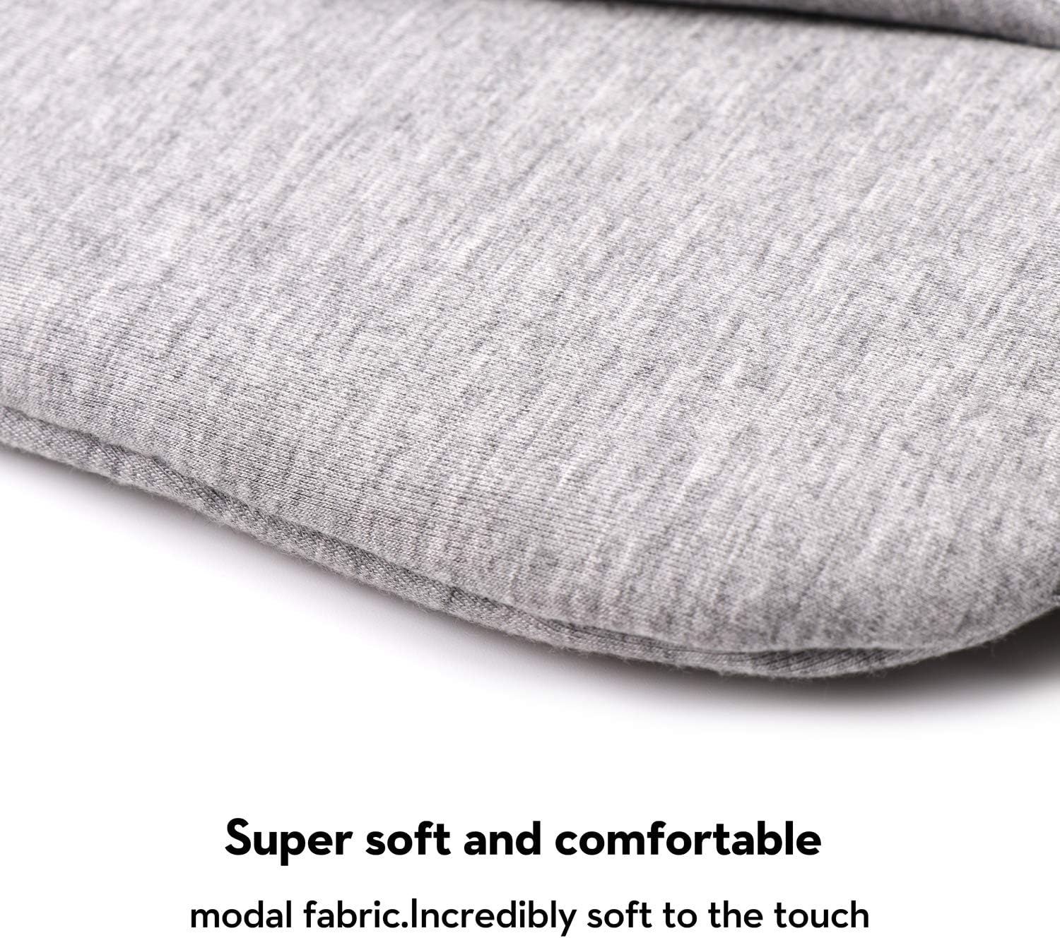 Kimkoo Cotton Sleep Mask-Sleeping Mask Blocking Out Light Perfectly for Women and Men, Soft and Comfortable Night Eye Mask for Sleeping , Blindfold for Travelling, with Pouch, 2 Pack,Black and Gray: Health & Personal Care