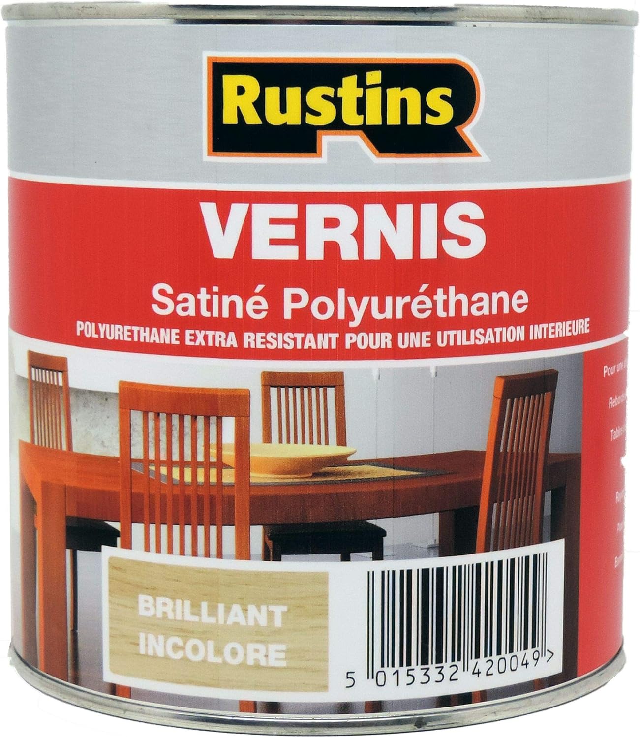 Rustins POGC2500 2.5L Poly Gloss Varnish Clear BigaMart