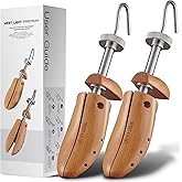 WEST LIGHT Shoe Stretcher for Women - Pair of 2-Way Professional Shoe Expander | Heavy Duty Solid Beechwood & Metal Construction | Stretch Length & Width for Instant Comfort | Size 7-10