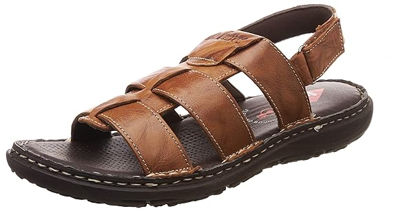 Men's Tan Leather Outdoor Sandals-10 UK (44 EU) (LC1540C)