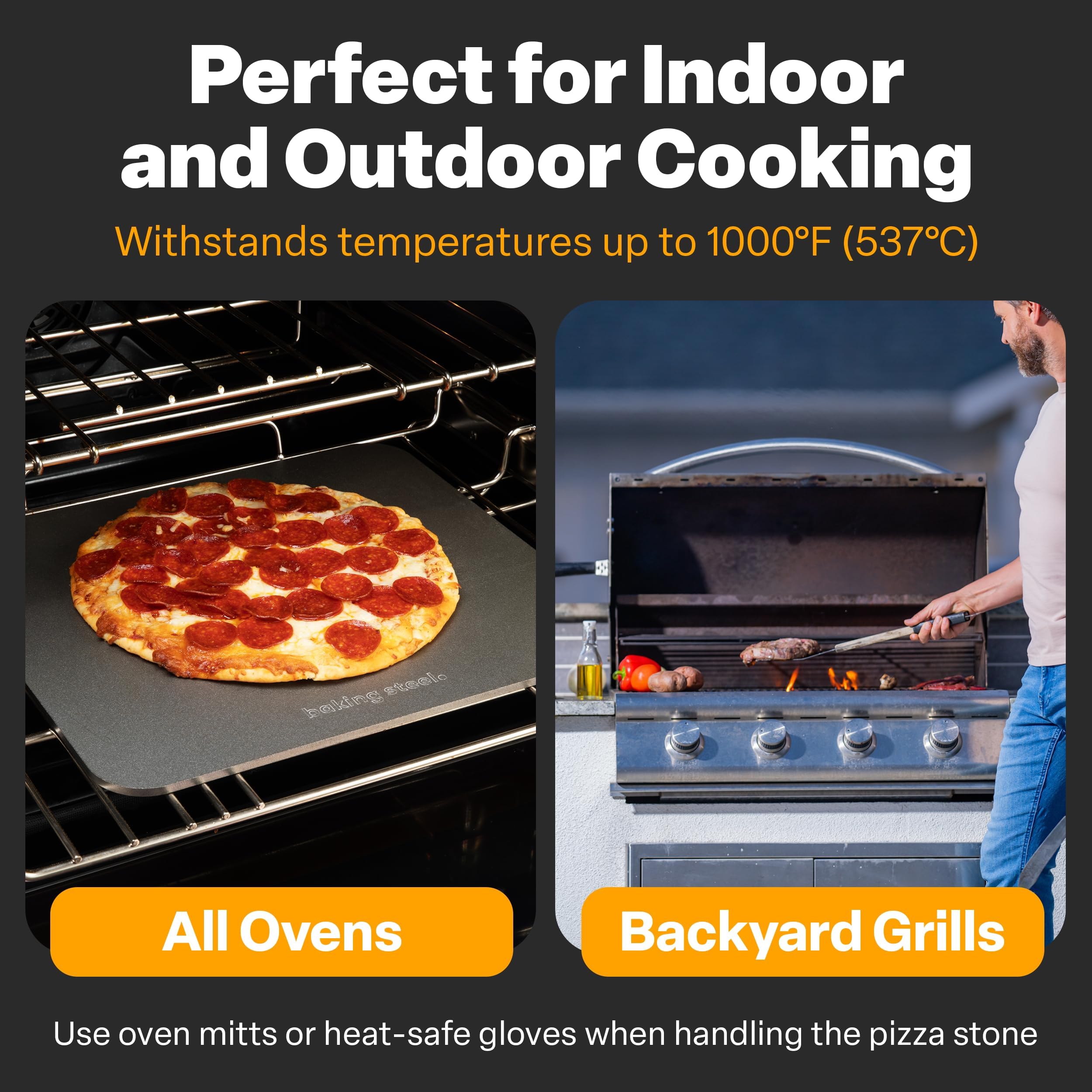 Baking Steel - The Original Ultra Conductive Pizza Stone (14
