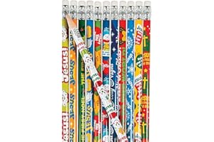Fun Express - Christmas Religious Pencil Assortment for Christmas - Stationery - Pencils - Pencils - Printed Assortments - Christmas - 144 Pieces