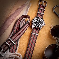 Hemsut Military Style Watch Strap, Seat Belt Watch
