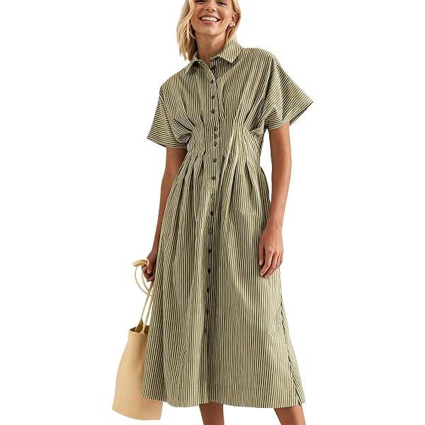 calvin klein striped a line dress Calvin Klein Stripe Dress
