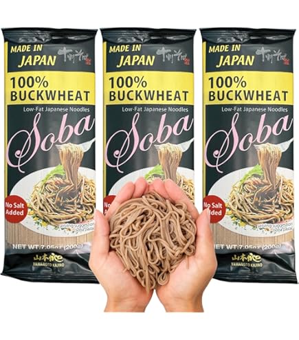 Yama Ka-jino 100% Buckwheat Dried Soba Noodles, No Wheat Flour, No