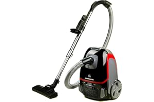 OVENTE Electric Vacuum Cleaner with Speed Control Suction, Adjustable Stainless Steel Wand and Automatic Cord Rewind, Lightwe
