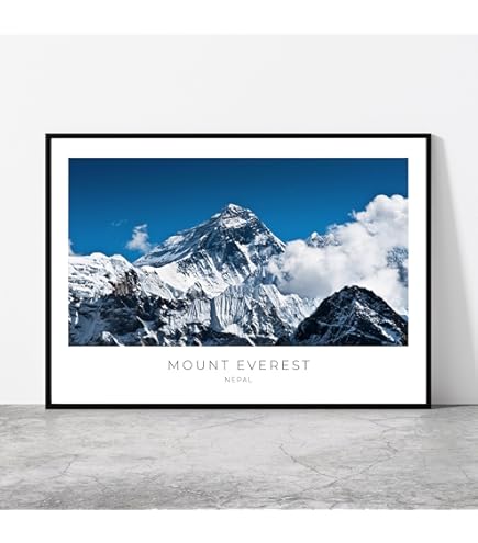 額縁付きネパール エベレスト山岳風景画 / Framed Mt. Everest Amazon.com: Galuzzi Mount Everest North Face Mountain Photo