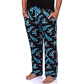 Mad Engine Pokemon Men's Lucario #0448 Fighting Poses All Over Print Adult Pajama Pants Sleep Lounge Bottoms