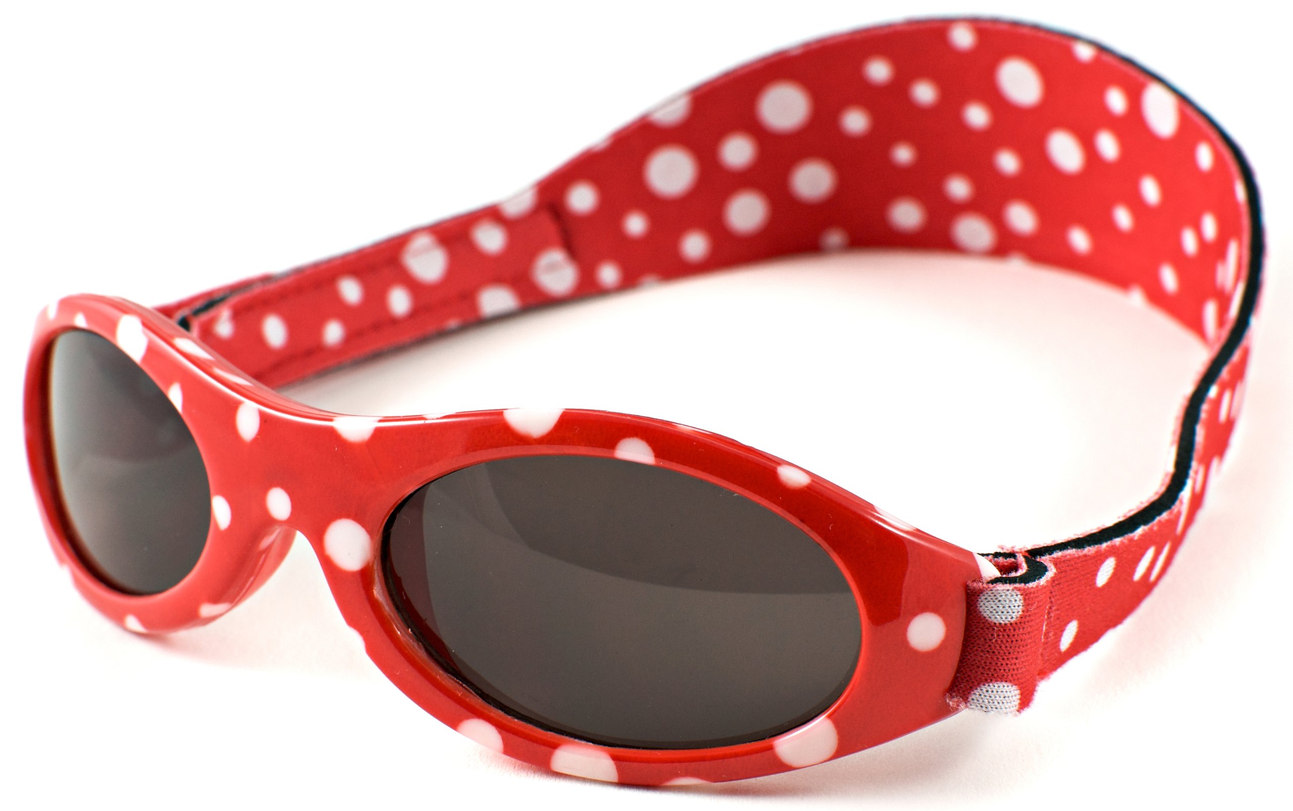 BanzBubzee Banz Baby Sunglasses - Wrap Around Newborn & Toddler Sunglasses 0-24 Months, 100% UV Eye Protection - Shatter-Resitant Flexible Frame with Strap - Baby Travel, Beach & Holiday Essentials