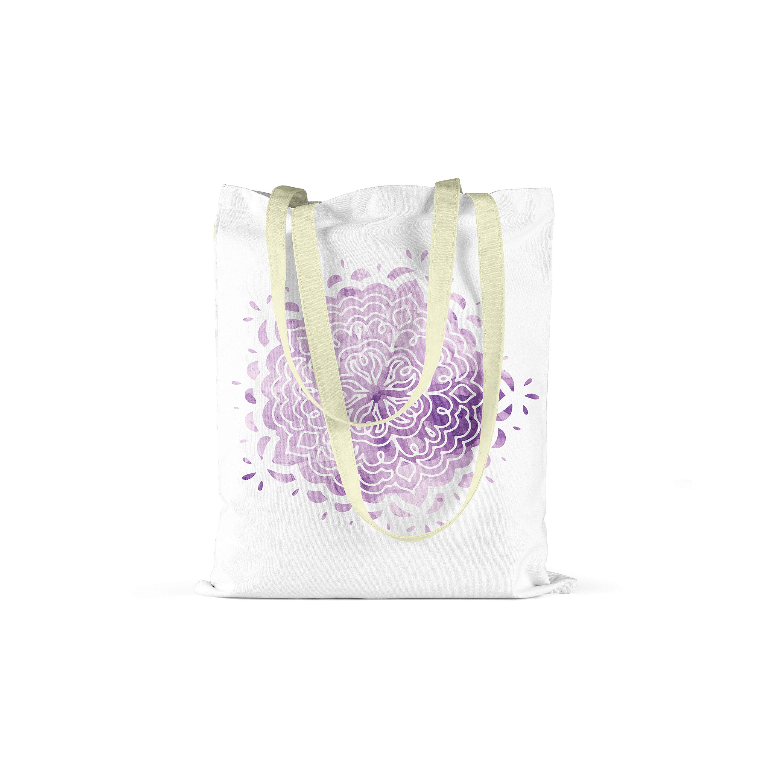 Bonamaison Printed Tote Bag, Reusable Grocery Bag, Shopping Bag, Machine Washable, Foldable, Canvas Cloth Bag with Handles, Size: 34x40 Cm