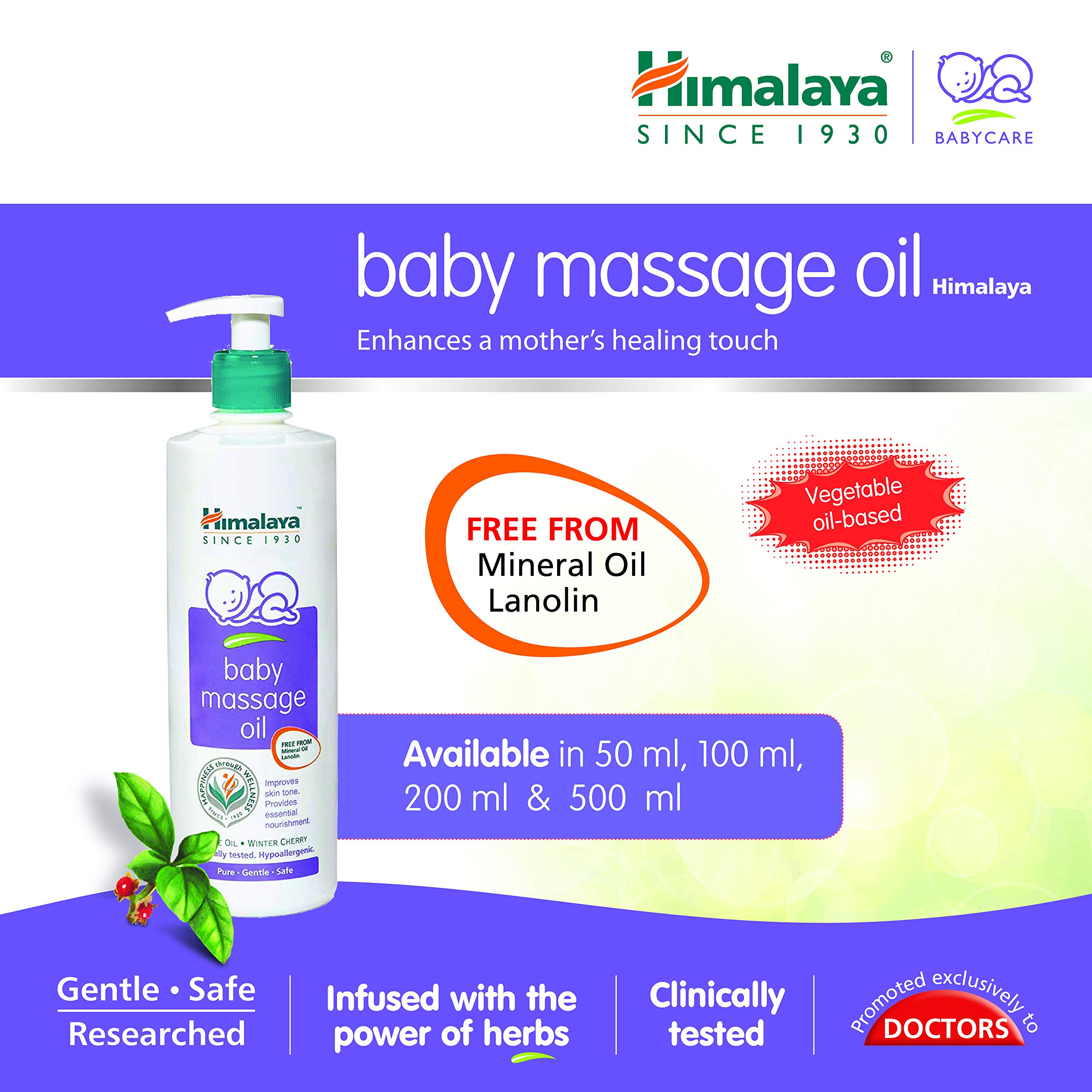 himalaya baby massage oil 500ml