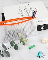 Smarpau A6 Mesh Document Bag 36Pcs Clear Pencil Case Zipper Bags 12 Colors view 6