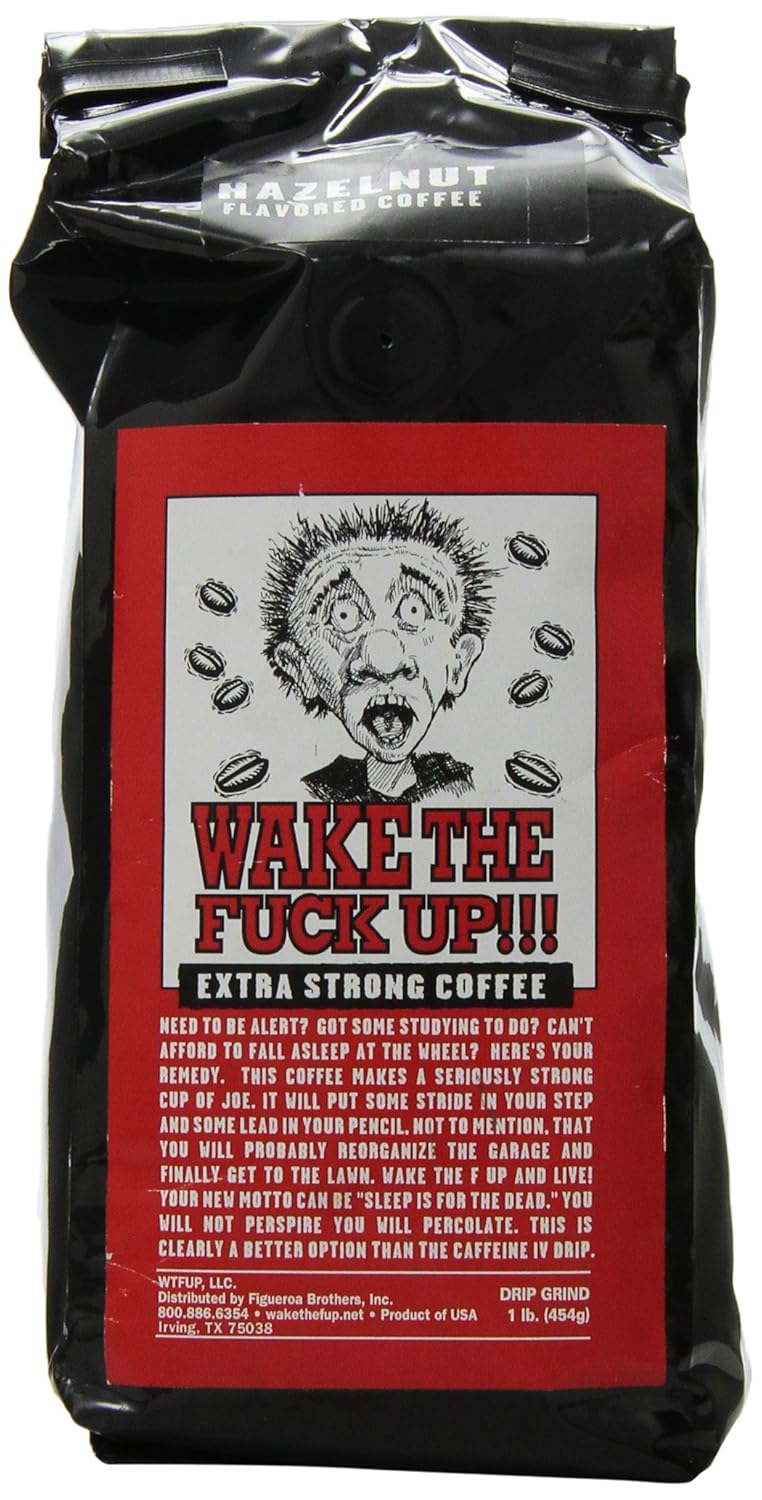 Wake the F'Up Uncensored Coffee, Hazelnut, 1 Pound