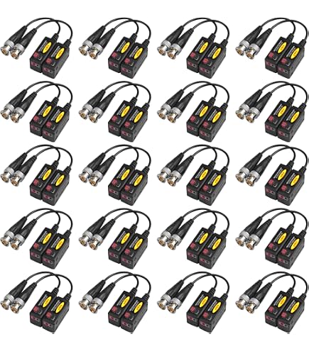 CCTV Balun Transceiver HD Video Balun Set - 2 Pair CCTV Transceiver For ...