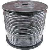 500 Ft Spool of Balanced Pro Audio Wire for XLR TRS 2 Conductor 3 with Shield (Black)