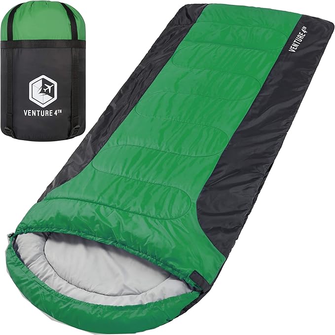3Season XL Sleeping Bag, Extra Large Lightweight, Comfortable, Water