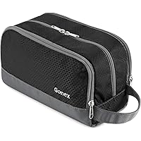 Travel Toiletry Bag Nylon, Gonex Dopp Kit Shaving Bag Toiletry Organizer Black