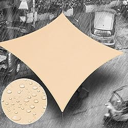 Royal Shade 8' x 12' Beige Rectangle Waterproof Sun