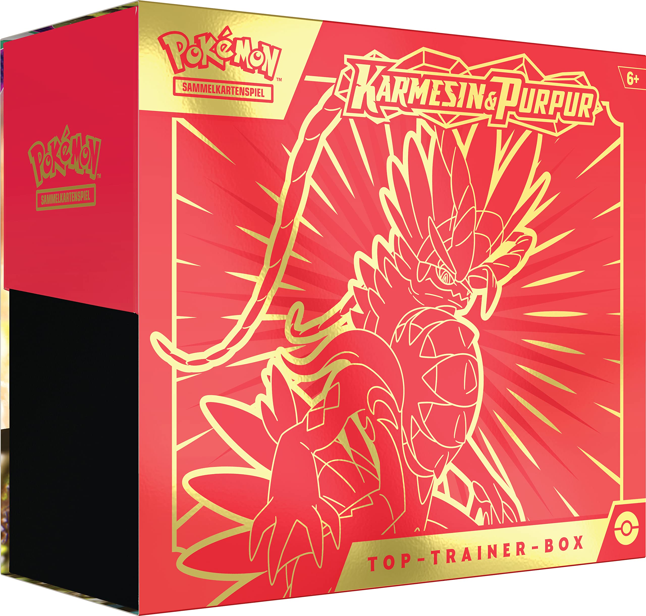 Pokémon - Trading Card Game Top Trainer Box Crimson & Purple (Koraidon) (9 Booster Packs and Premium Accessories), German version