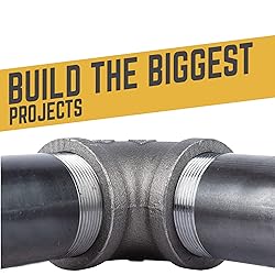 PIPE DECOR Black Steel Plumbing Pipe, 2 in. Dia. x